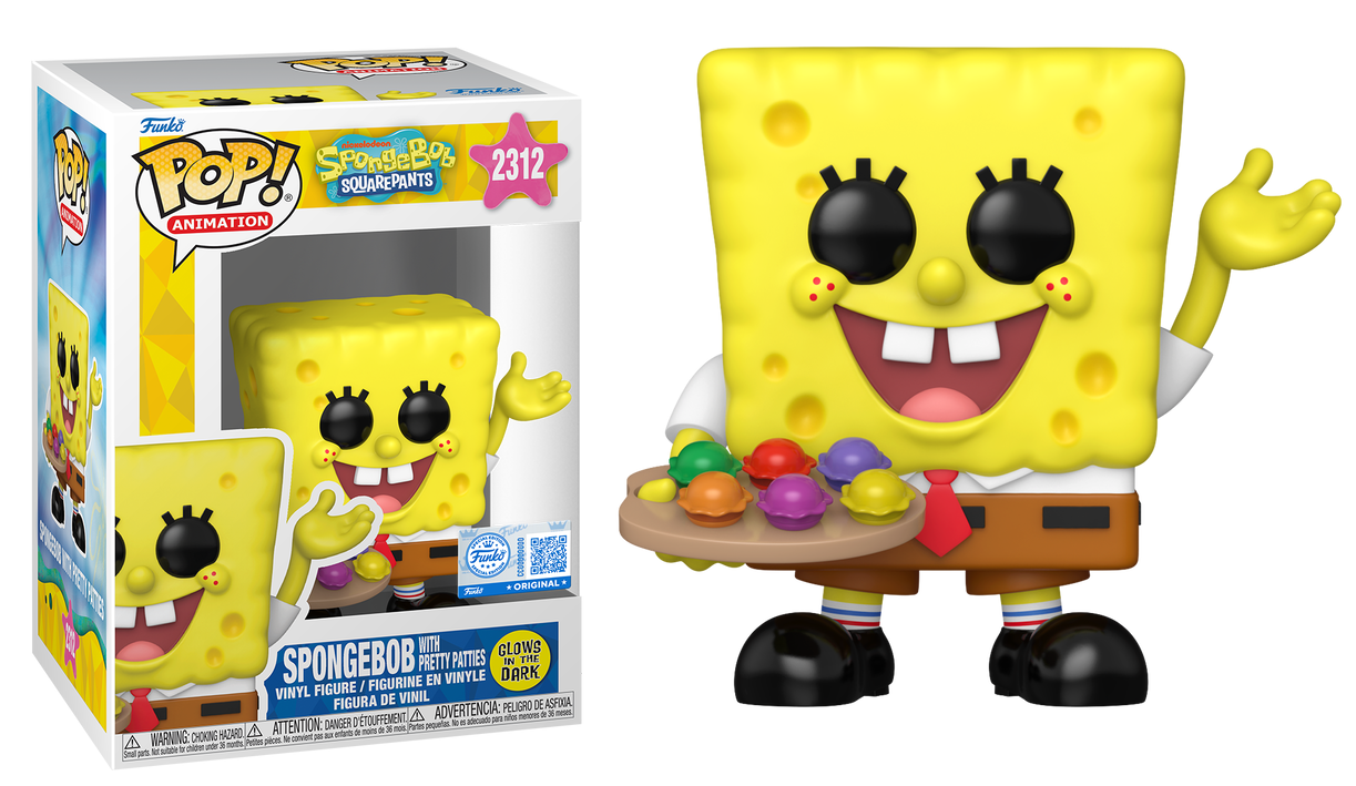 Preventa Rápida SpongeBob with Pretty Patties GITD #2312 - SpongeBob SquarePants (Bob Esponja) Funko Pop!