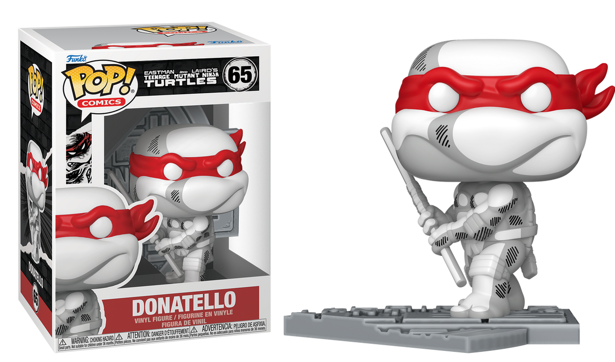 Preventa Donatello Black and White #65 - TMNT (Teenage Mutant Ninja Turtles) Funko Pop!