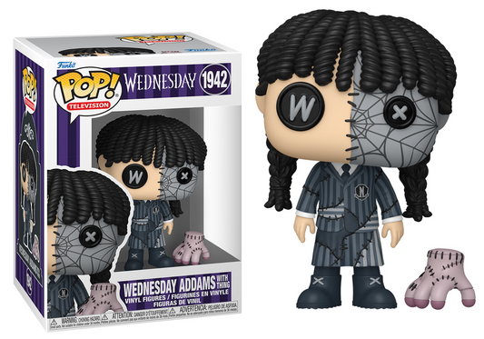 Preventa Patchwork Wednesday Addams with Thing #1942 - Wednesday Funko Pop!