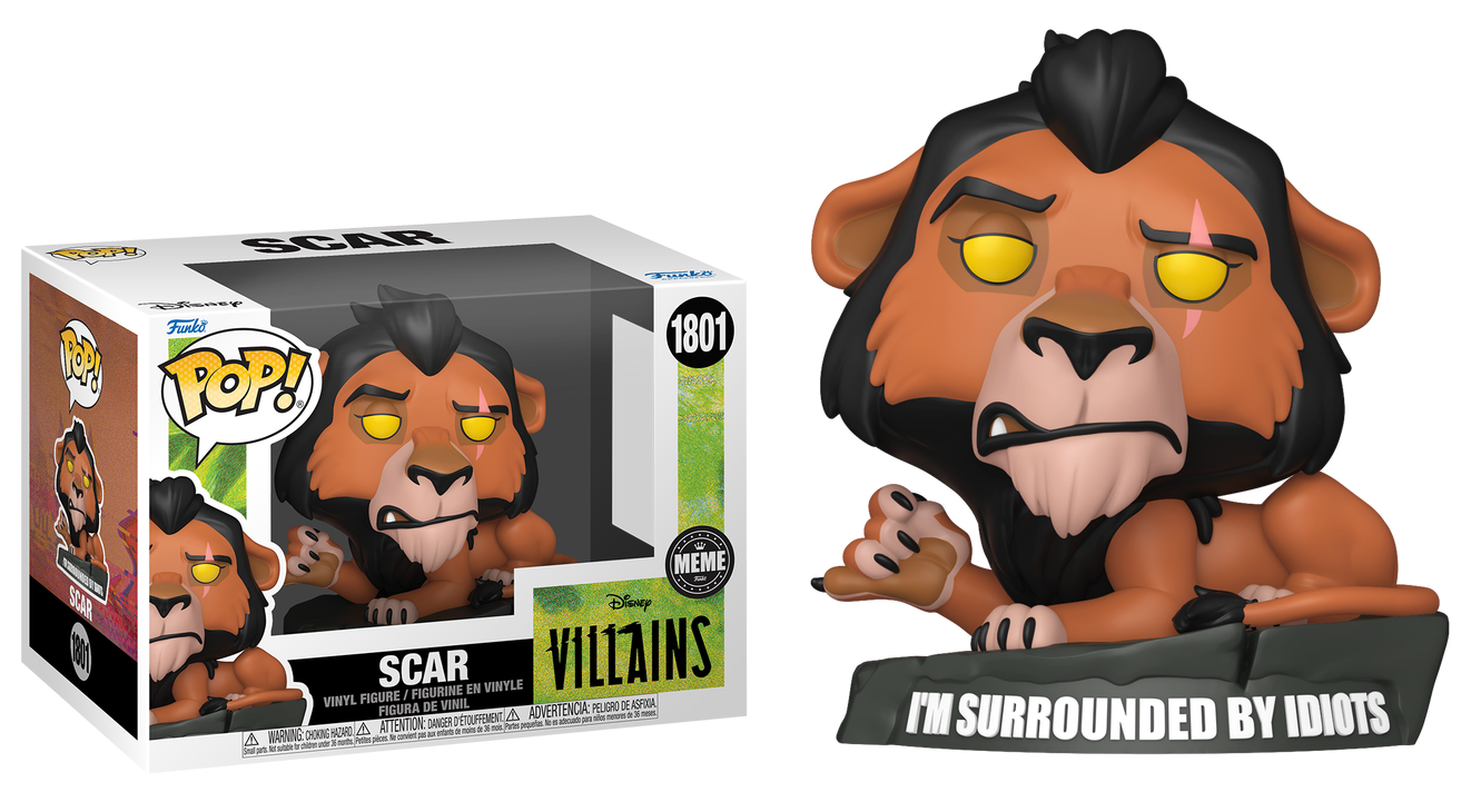 Preventa Scar Meme #1801 - Disney Villains The Lion King (El Rey Leon) Funko Pop!