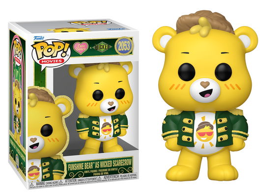 Preventa Funshine Bear as Wicked Scarecrow #2053 - Care Bears X Wicked Funko Pop!