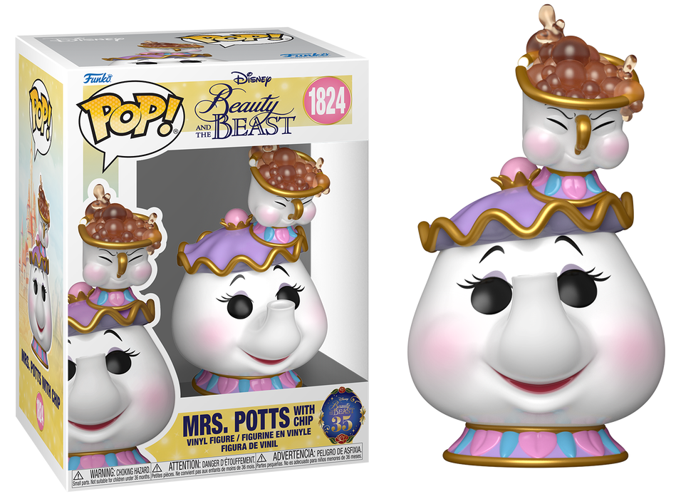 Preventa Mrs. Potts with Chip #1824- Disney's Beauty and The Beast (La Bella y la Bestia) Funko Pop!