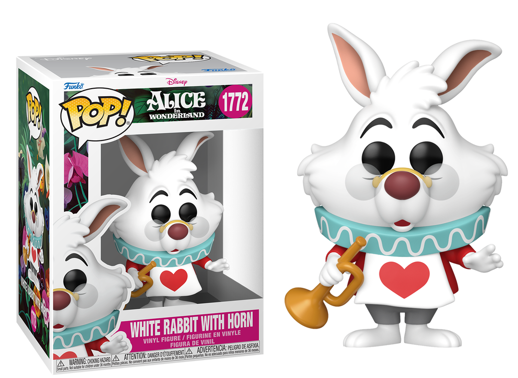 Preventa White Rabbit with Horn #1772 - Disney's Alice in Wonderland (Alicia en el Pais de las Maravillas) Funko Pop!