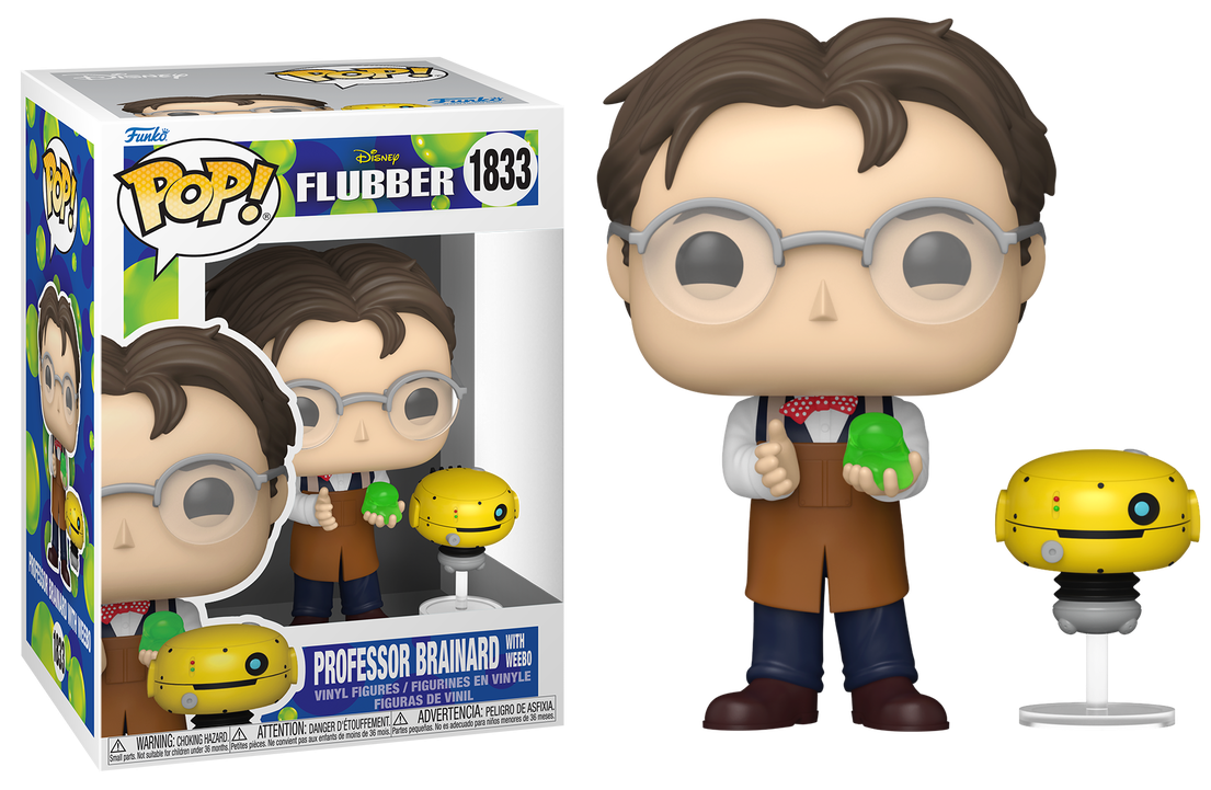 Preventa Professor Brainard with Weebo #1833 - Disney's Flubber Funko Pop!
