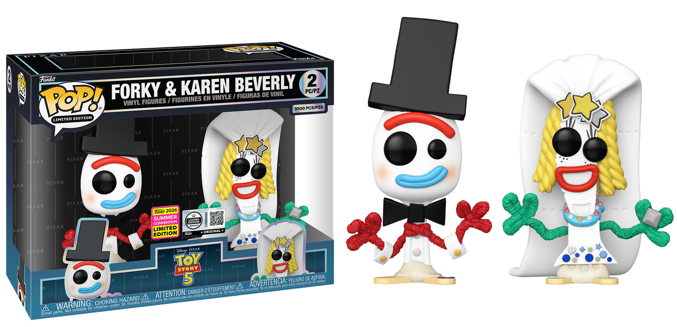 Forky & Karen Beverly # 2 Pack - Disney Pixar Toy Story 5 Funko Pop!
