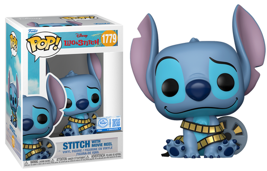 Preventa Rápida Stitch with Movie Reel Exclusive #1779 - Disney's Lilo & Stitch Funko Pop!