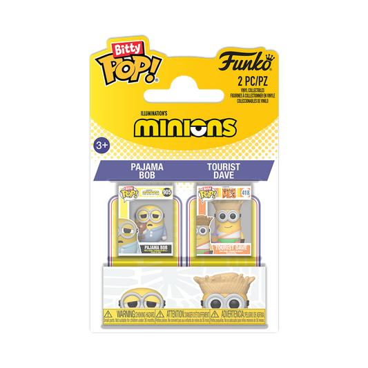 Bitty Pop Pajama Bob & Touritst Dave #2Pack - Minions Bitty Pop!