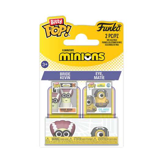 Bitty Pop Bride Kevin & Eye Matie #2Pack - Minions Bitty Pop!