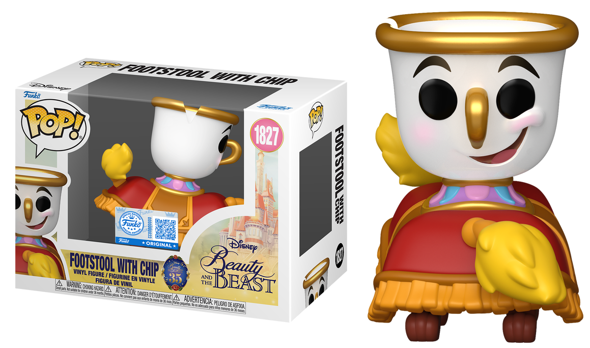Preventa Footstool with Chip #1827 - Disney Beauty and The Beast (La Bella y la Bestia) Funko Pop!