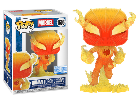 Preventa Rápida Human Torch (Spider-Man Mash-Up) #1606 - Marvel Funko Pop!