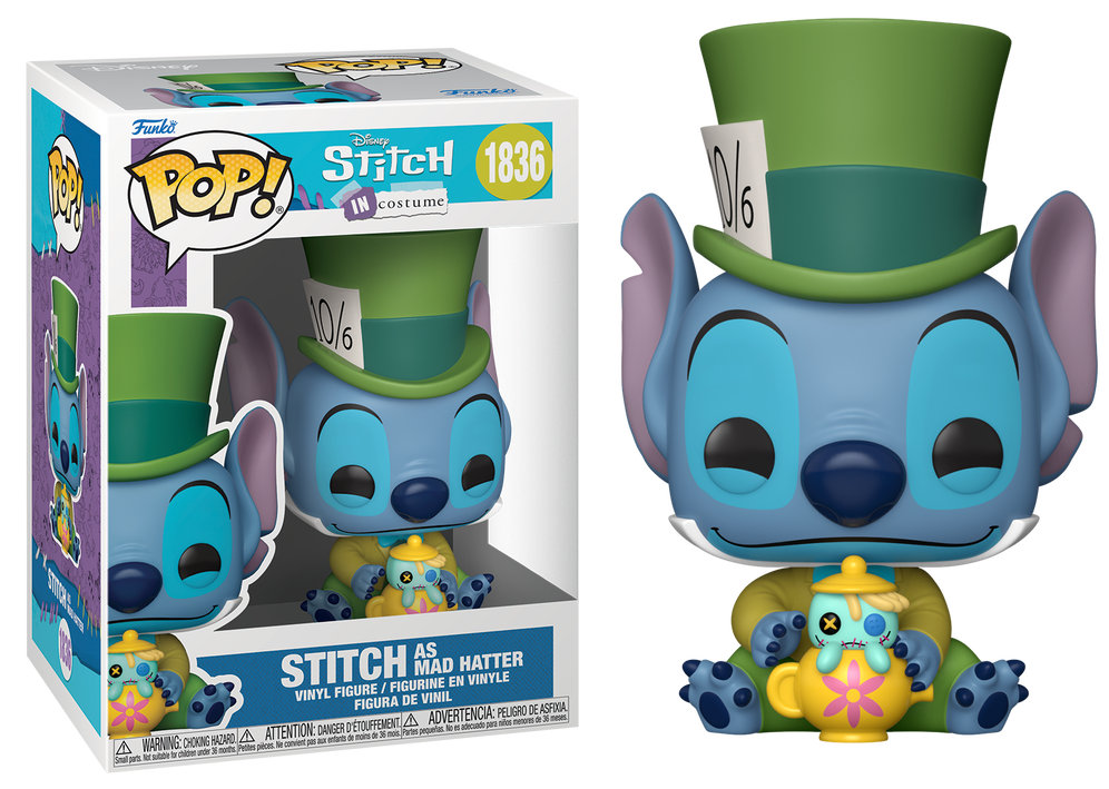 Preventa Stitch as Mad Hatter #1836 - Disney's Stitch Funko Pop!