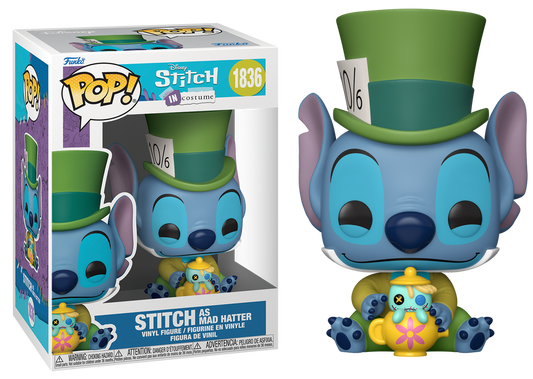 Preventa Stitch as Mad Hatter #1836 - Disney's Stitch Funko Pop!