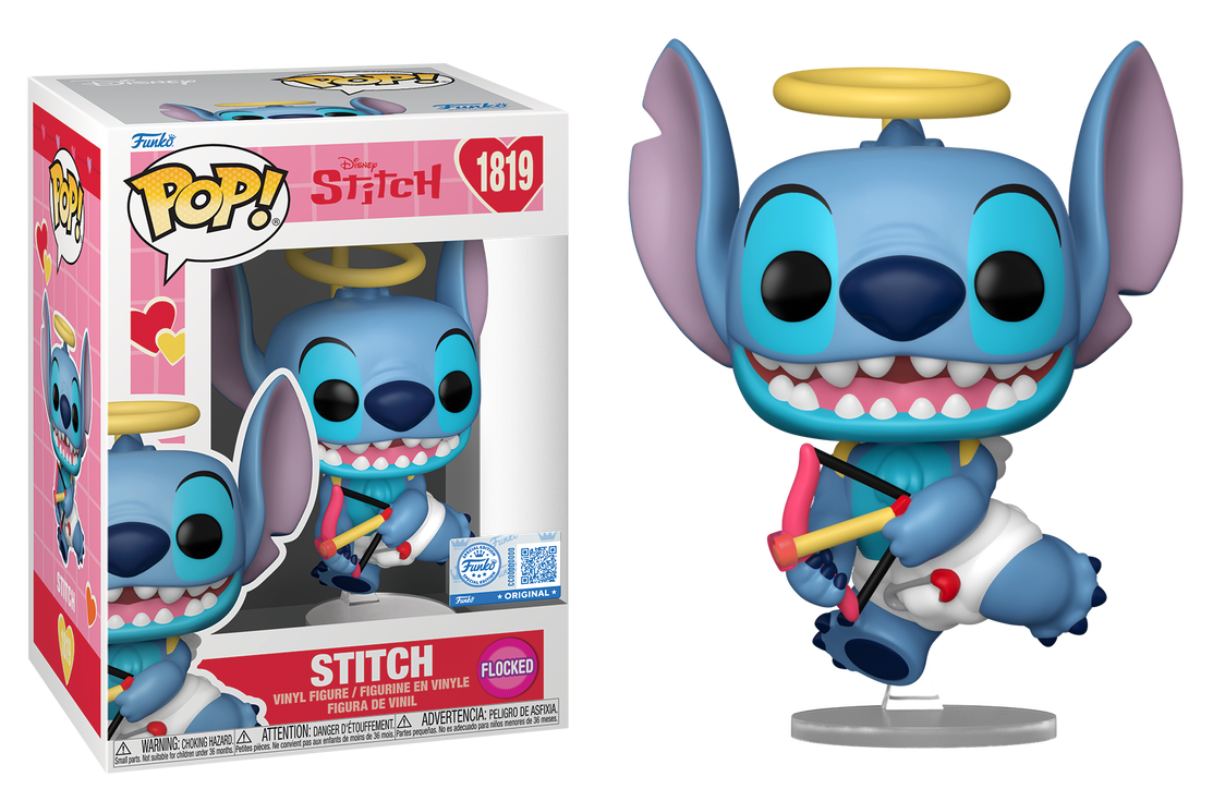 Preventa Stitch Flocked Exclusive #1819 - Disney's Lilo & Stitch Funko Pop!