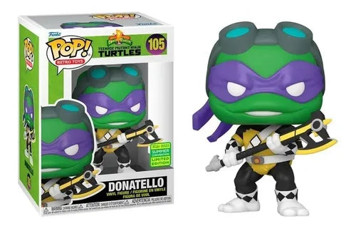 Donatello as Black Ranger 2022 Summer Convention #105 - TMNT (Las Tortugas Ninja) Funko Pop!