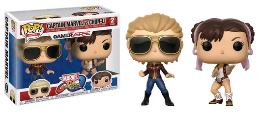 Captain Marvel VS Chun Li #2Pack - Marvel VS Capcom Infinite Funko Pop!