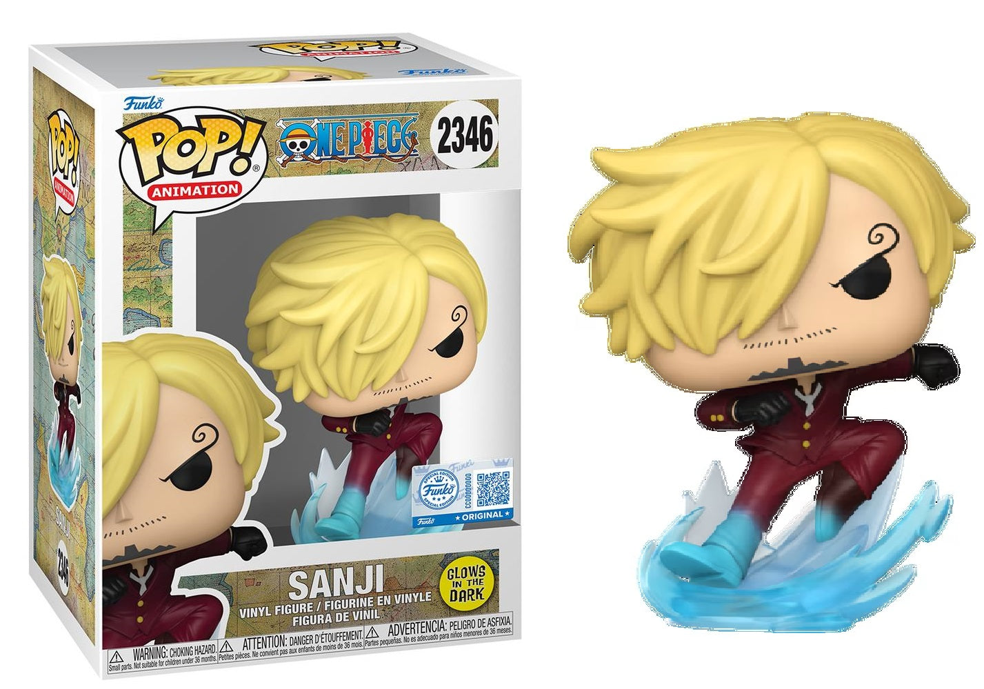 Preventa Sanji GITD Exclusive #2346 - One Piece Funko Pop!