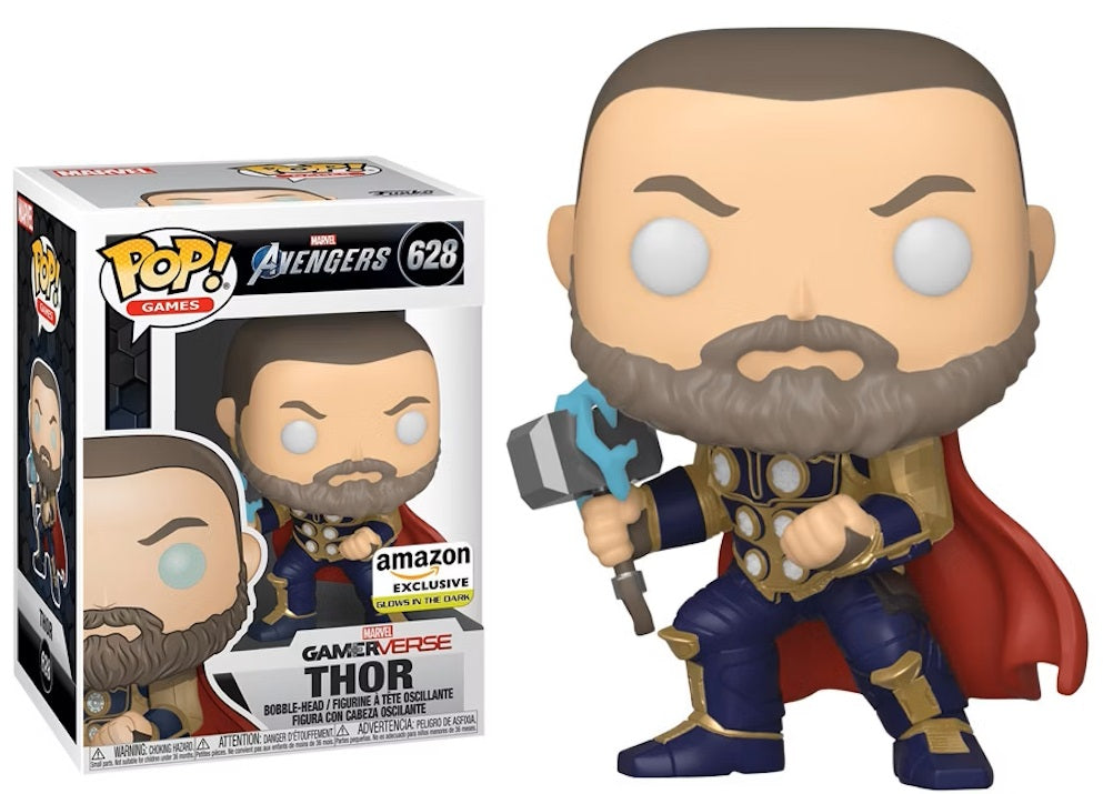 Thor #628 GITD Amazon - Marvel's Avengers Game Funko Pop!