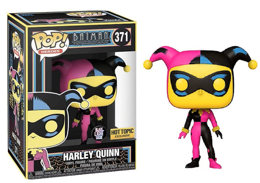 Harley Quinn Hot Topic Blacklight #371 - DC's Batman The Animated Series Funko Pop!