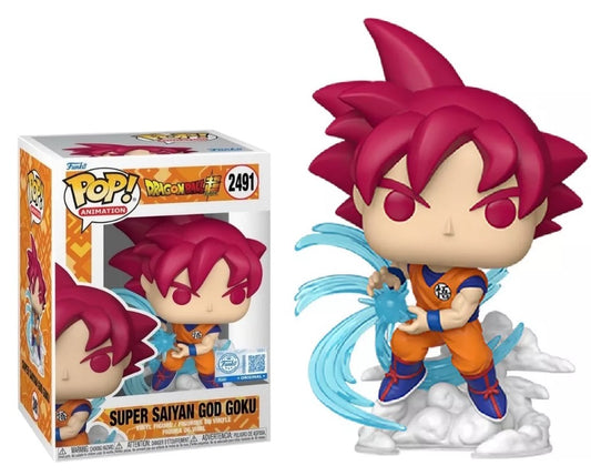 Preventa Super Saiyan God Goku Exclusive #2491 - Dragon Ball Super Funko Pop!