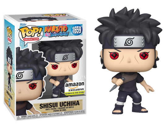 Shisui Uchiha GITD Amazon Detalle en caja #1659 - Naruto Shippuden Funko Pop!