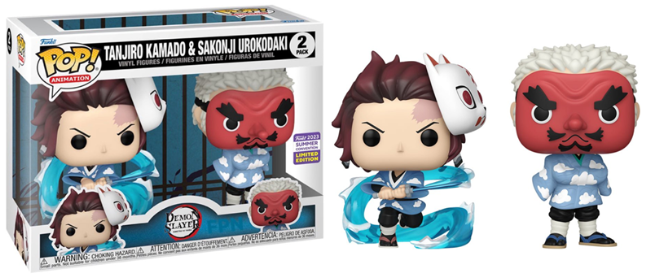 Tanjiro vs Sakonji Urokodaki  #2Pack – Demon Slayer Funko Pop!