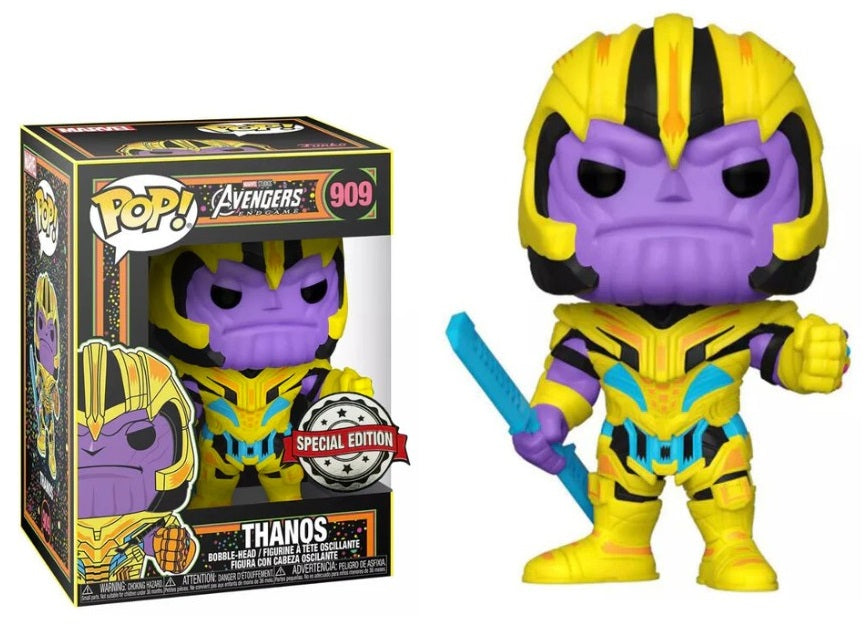 Thanos Blacklight Special Edition #909 - Marvel Avengers Funko Pop!