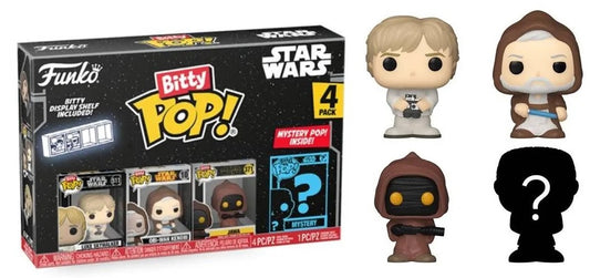 Preventa Star Wars Bitty Pop (Luke Skywalker, Obi-Wan Kenobi, Jawa + ?) - Star Wars Bitty Pop!