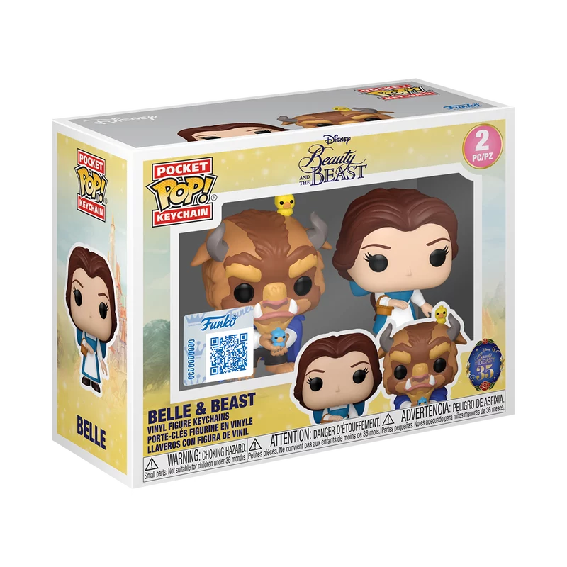 Preventa Llavero Bella y Bestia - Disney's Beauty and The Beast (La Bella y la Bestia) Funko Pop!