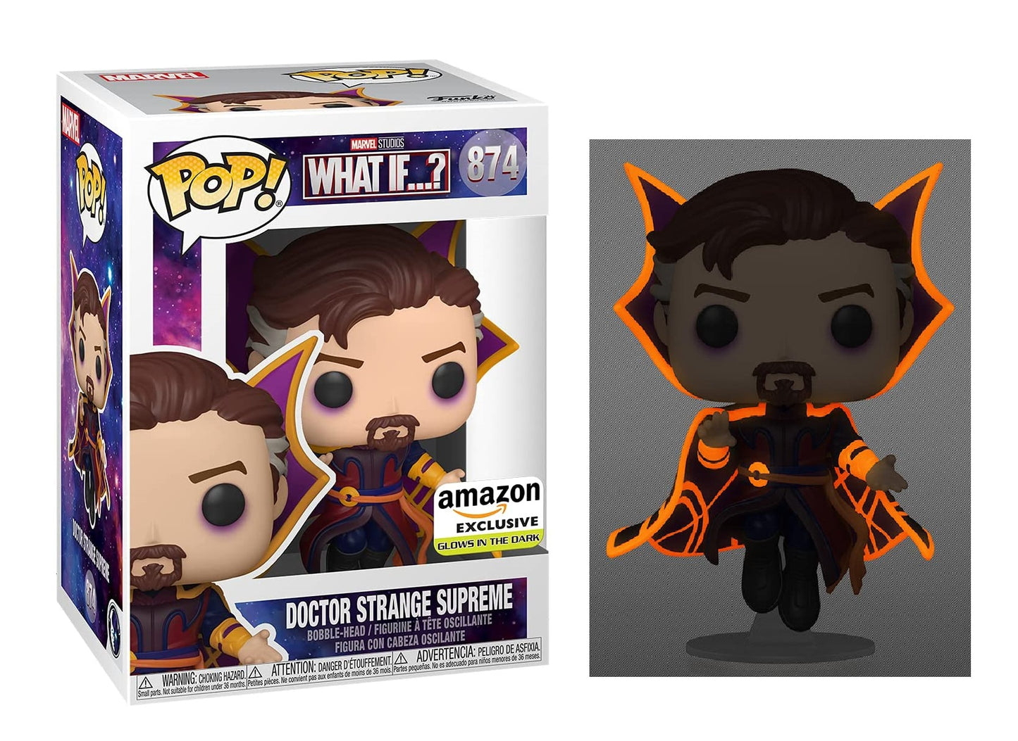 Doctor Strange Supreme GITD Amazon #874 - Marvel's What If ...? Funko Pop!