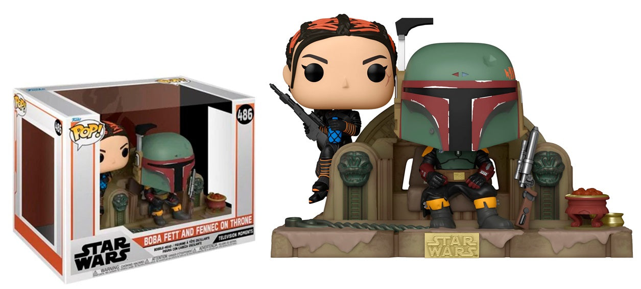 Boba Fett and Fennec On Throne Moment #486 - Star Wars Funko Pop!
