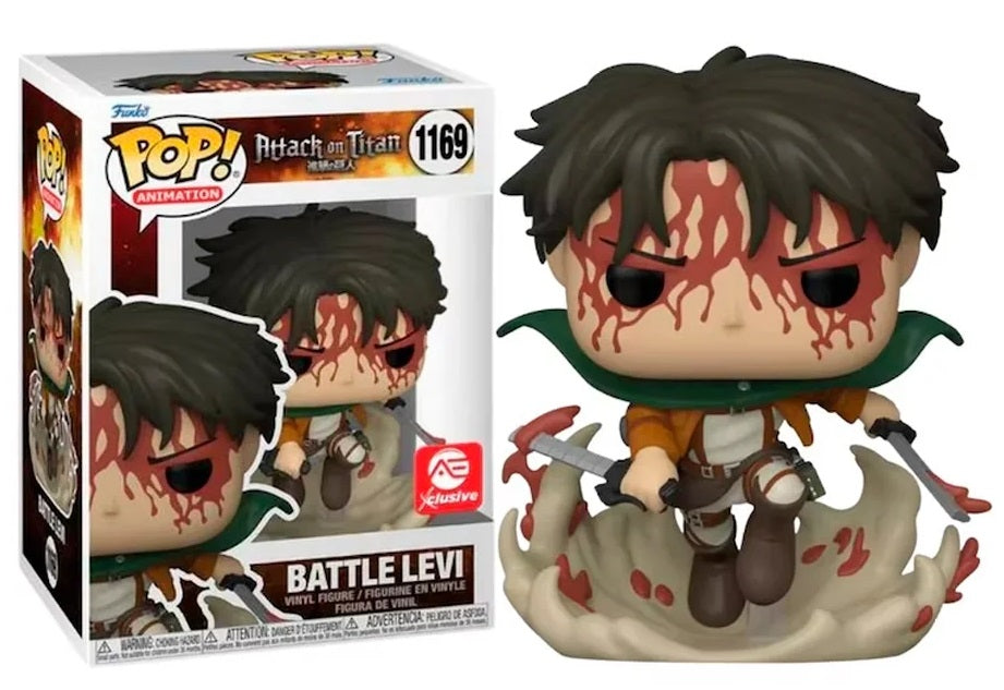 OFERTA Battle Levi AE Exclusive #1169 - Attack On Titan Funko Pop!