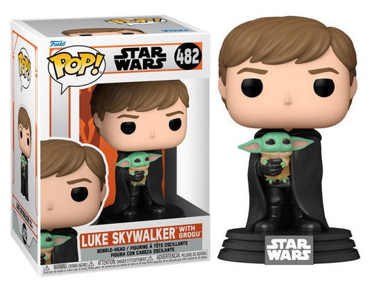 Luke Skywalker with Grogu #482 - Star Wars Funko Pop!