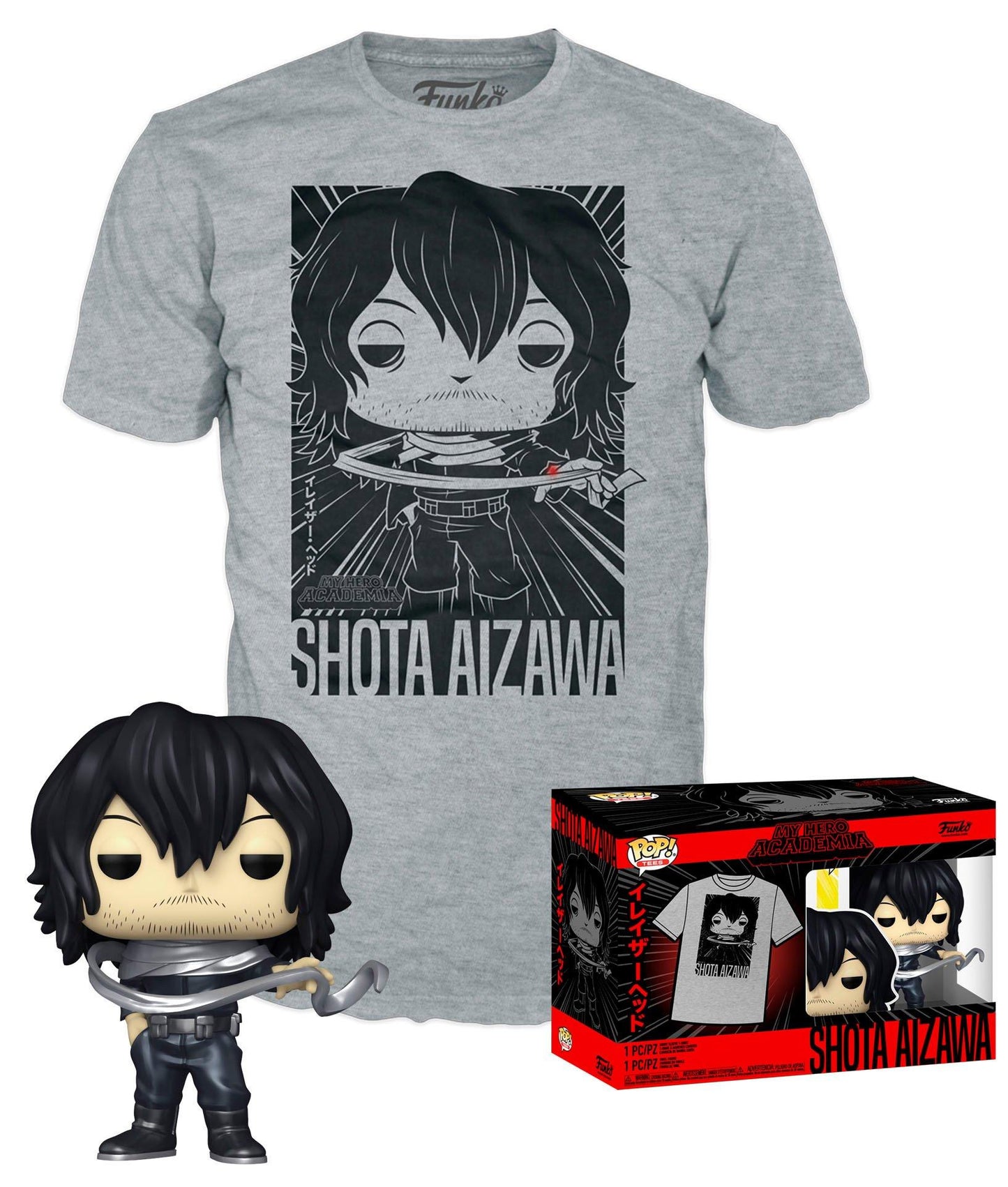 Shota Aizawa Metallic + Camisa #375 – My Hero Academia Funko Pop!