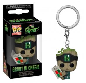 Keychain Groot in Onesie - Marvel Llaveros Funko Pop!