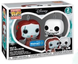 Keychain Jack and Sally #2 Pack - Nightmare Before Christmas Llaveros Funko Pop!